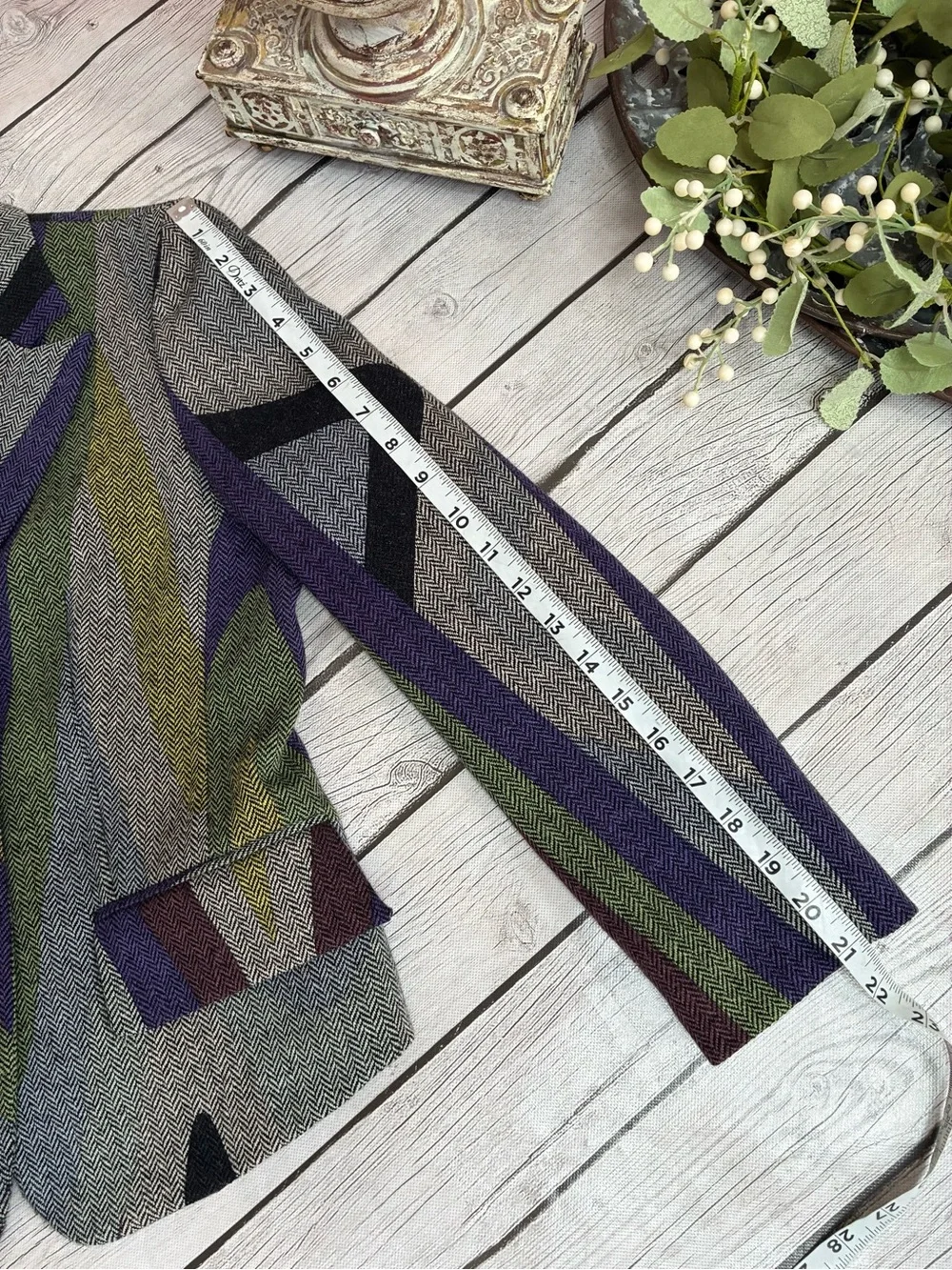 VINTAGE Emilio Pucci  Abstract Italian Wool Blazer
